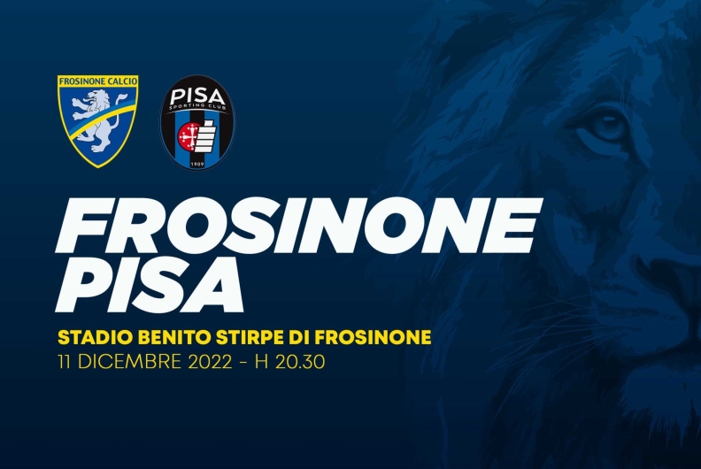 FROSINONE – PISA, LA BIGLIETTERIA