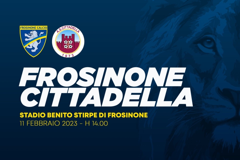 FROSINONE-CITTADELLA, LA BIGLIETTERIA