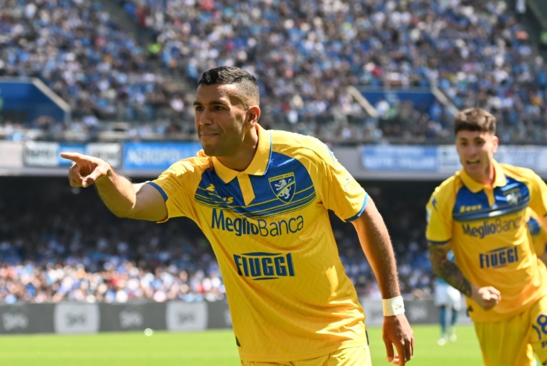 NAPOLI-FROSINONE 2-2, IL TABELLINO