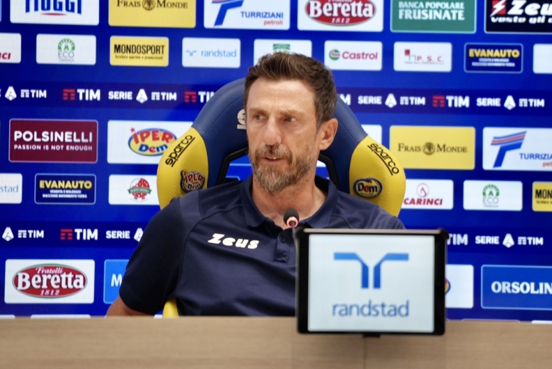 CONFERENZA DI MISTER DI FRANCESCO PRE FROSINONE-VERONA