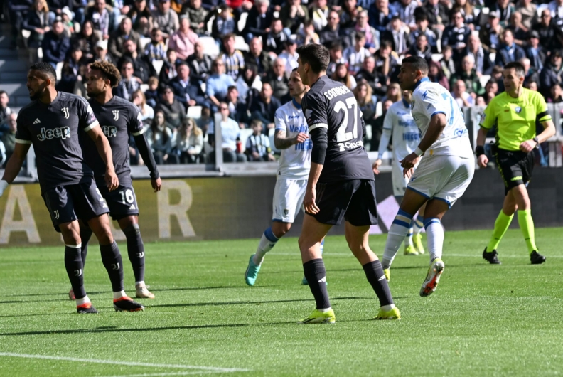 JUVENTUS-FROSINONE 2-2 DOPO 45′