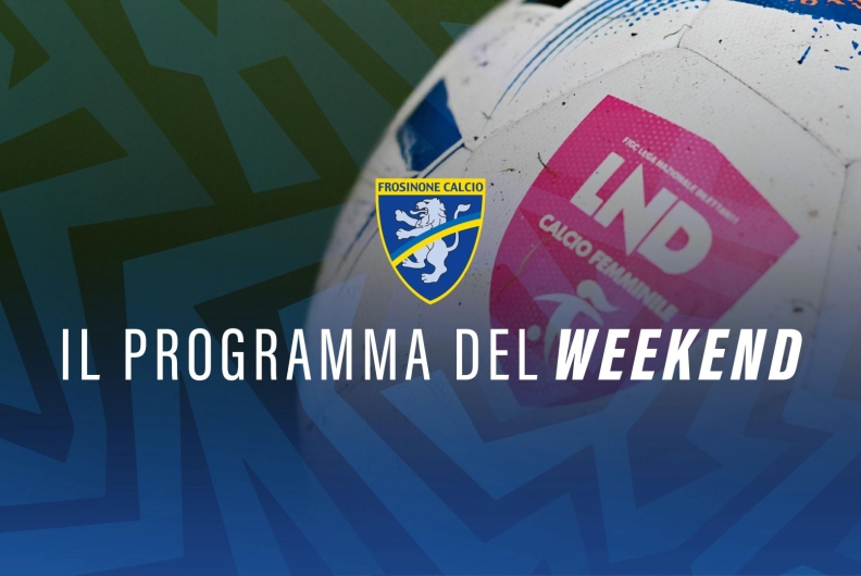 SETTORE GIOVANILE, IL PROGRAMMA DEL WEEKEND
