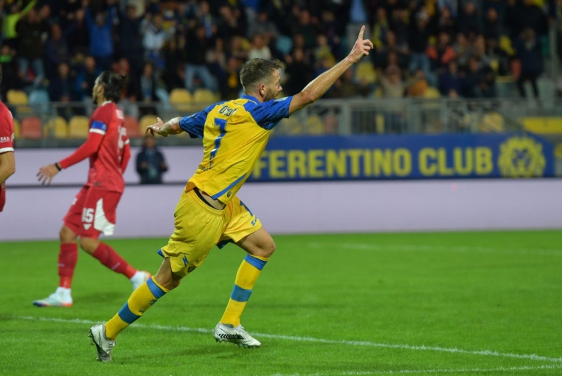 FROSINONE-PERUGIA 1-0, IL TABELLINO